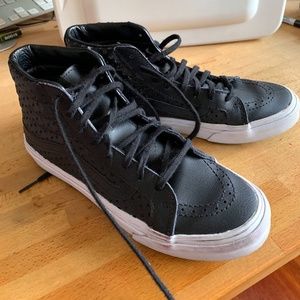 Vans SK8-Hi Slim Perf Stars Black Women 6.5 Men 5